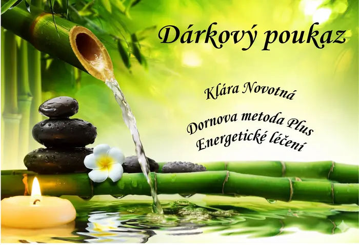 Dárkový poukaz na terapii Dornovou metodou PLUS